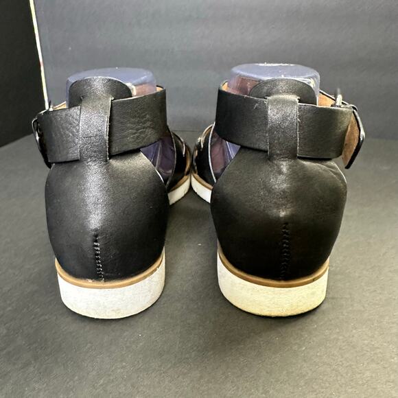 Sofft Womens size 9 Mirabelle Adjustable Strappy Leather Sandals Black - Picture 4 of 11